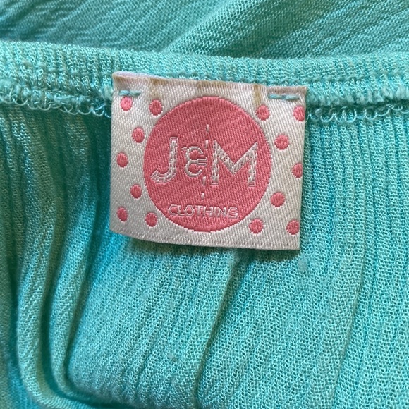 “J&M” turquoise blouse. Size medium - Picture 3 of 3